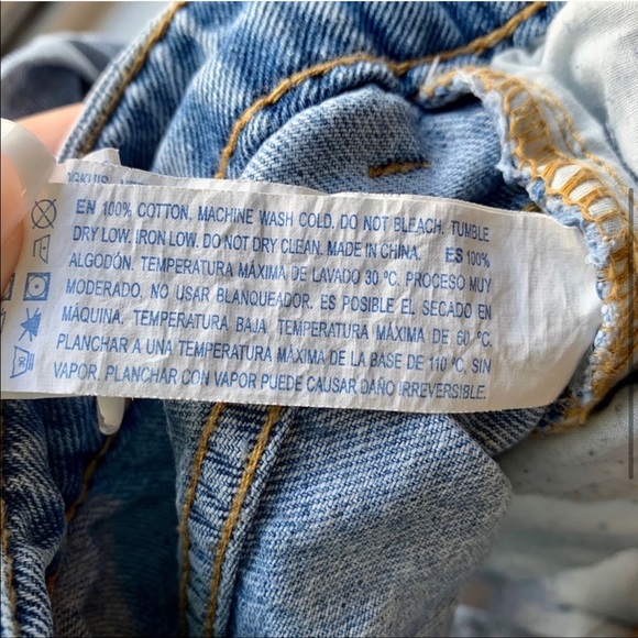 Forever 21 high waisted mom denim shorts cuffed 26 - Picture 3 of 6